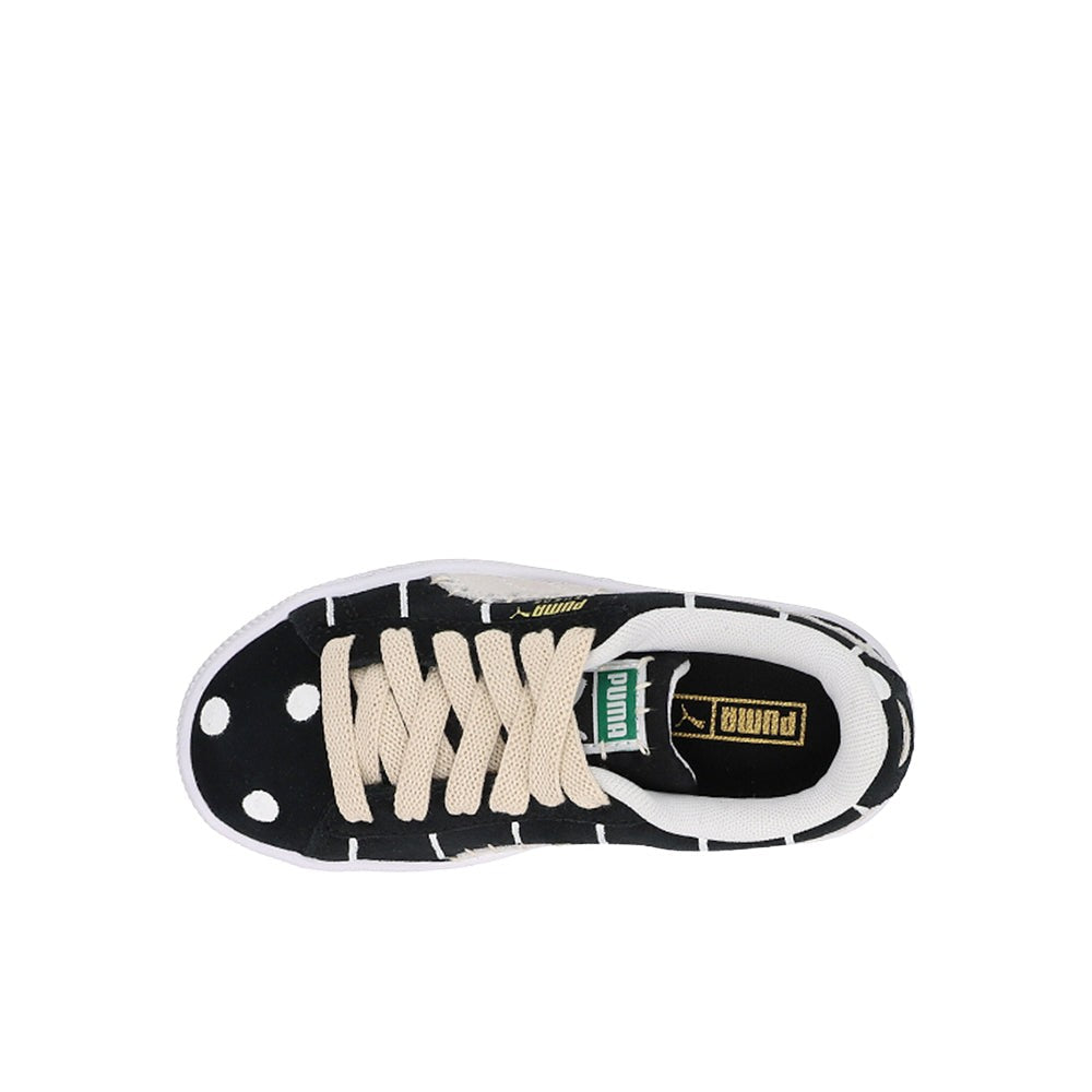 Suede Studio X Meme Polka Dot Striped Lace Up Sneakers (Youth)