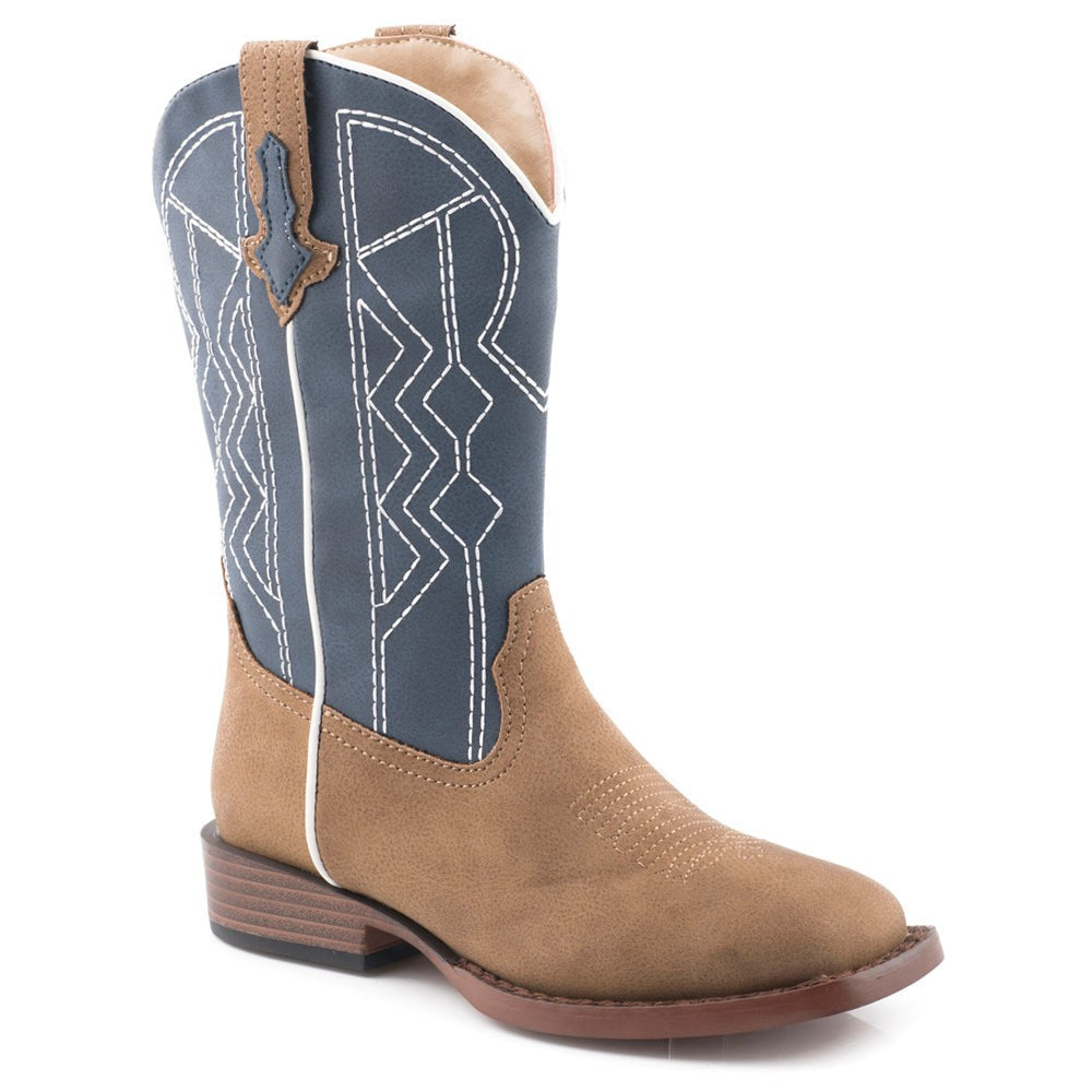 Cassidy Square Toe Cowboy Boots (Big Kid)