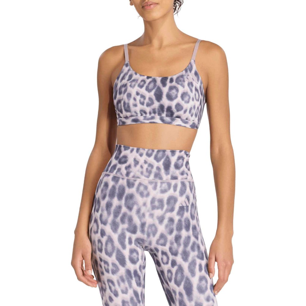 Optime Essentials Workout Leopard Light Support Bra