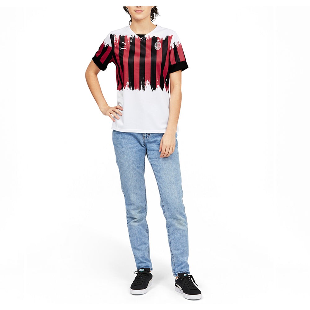 AC Milan X NEMEN Replica V Neck Short Sleeve Soccer Jersey