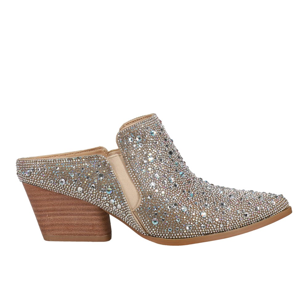 Hello Darlin Rhinestone Mule Clogs