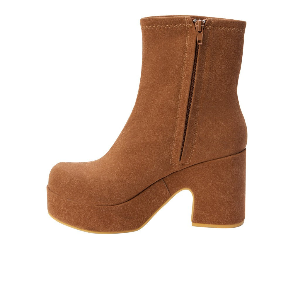 Dalton Platform Round Toe Zippered Booties