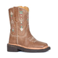 Indian Arrows Embroidered Square Toe Cowboy Boots (Toddler)
