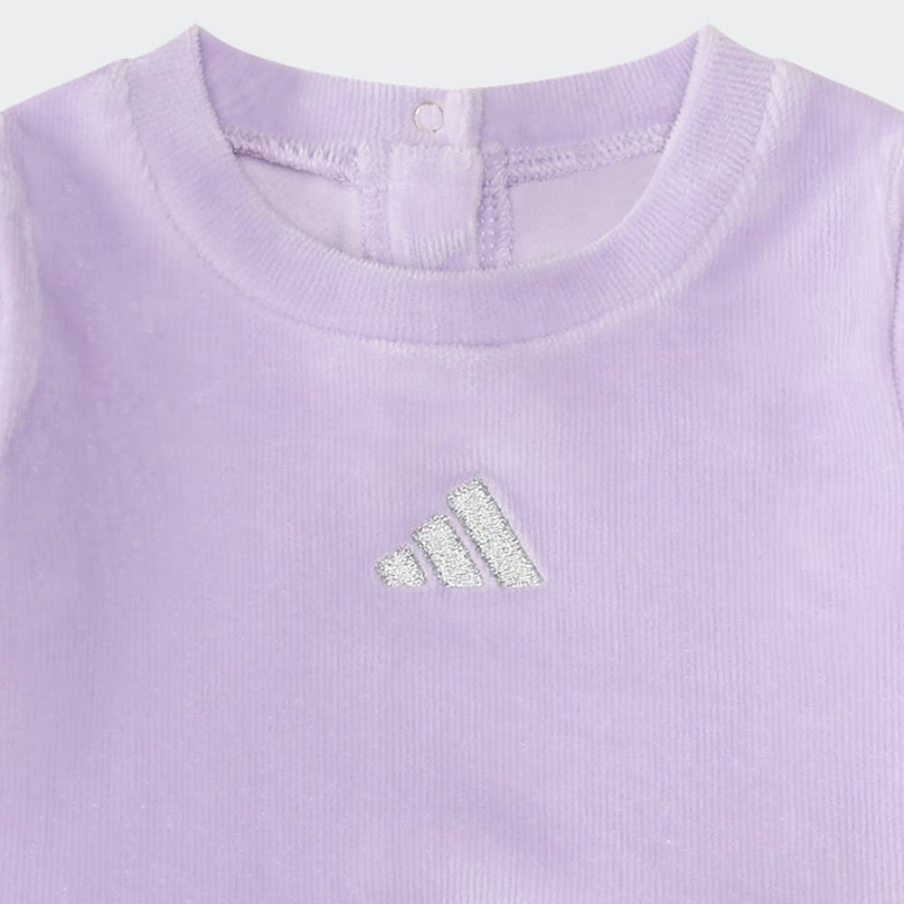 Velour Ruffle Waist Onesie (Infant)