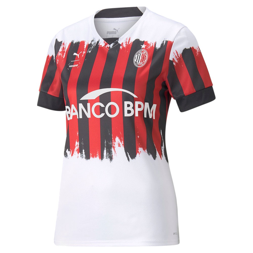AC Milan X NEMEN Replica V Neck Short Sleeve Soccer Jersey