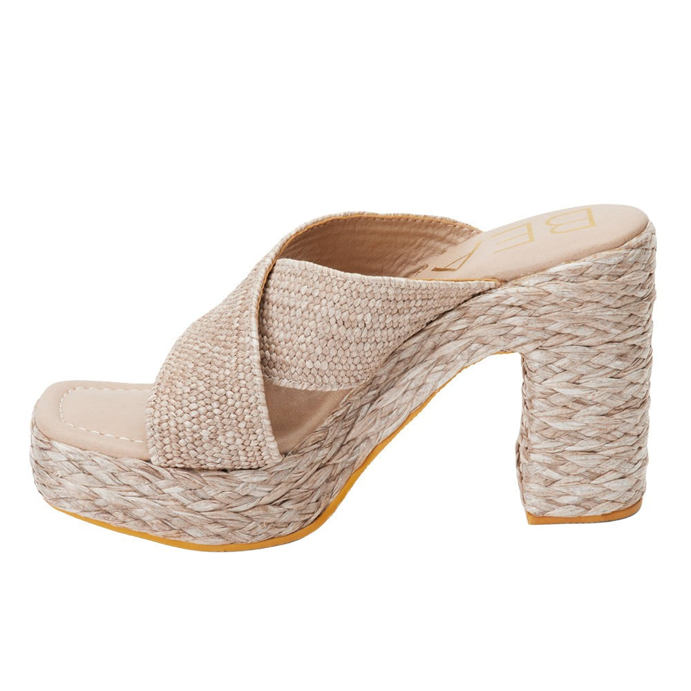Caravan Block Heel Platform Espadrille Sandals
