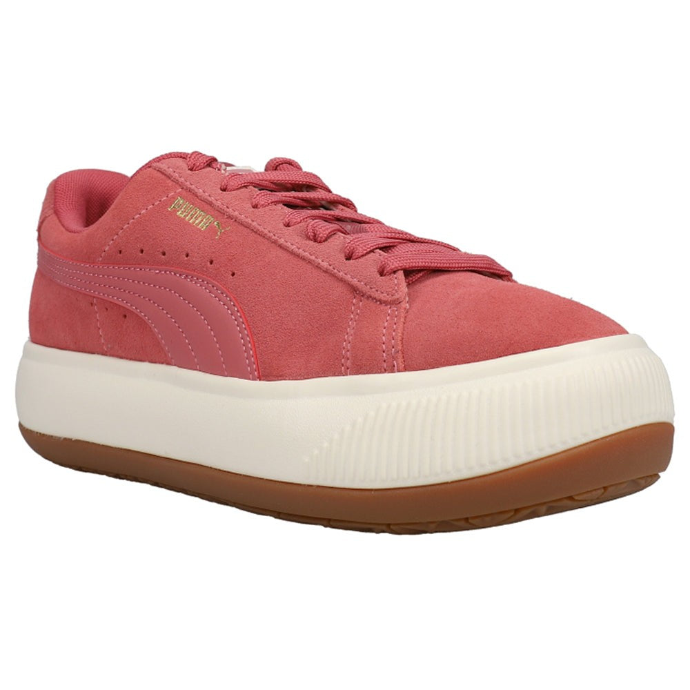Suede Mayu Perforated Platform Sneakers