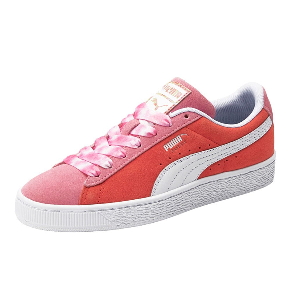 Suede Flower Child Lace Up Sneakers (Youth)