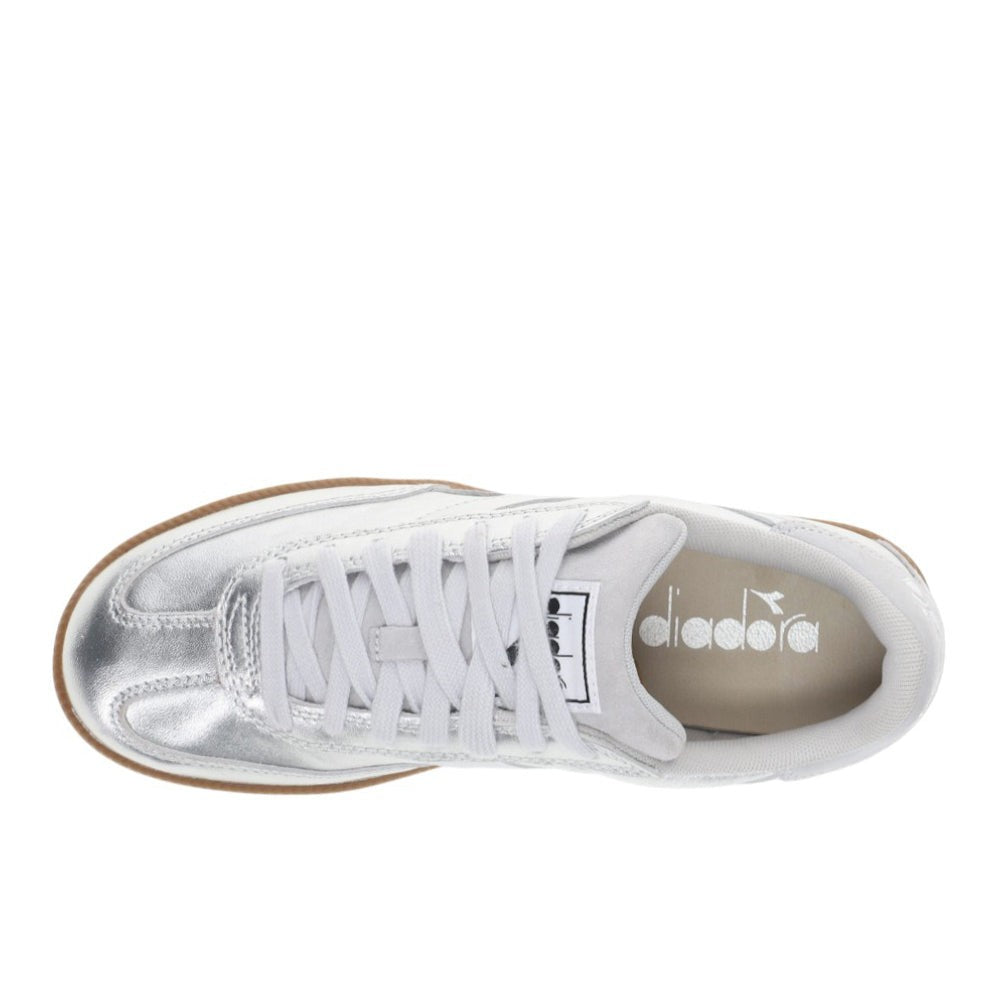 Trainer Metallic Lace Up Sneakers