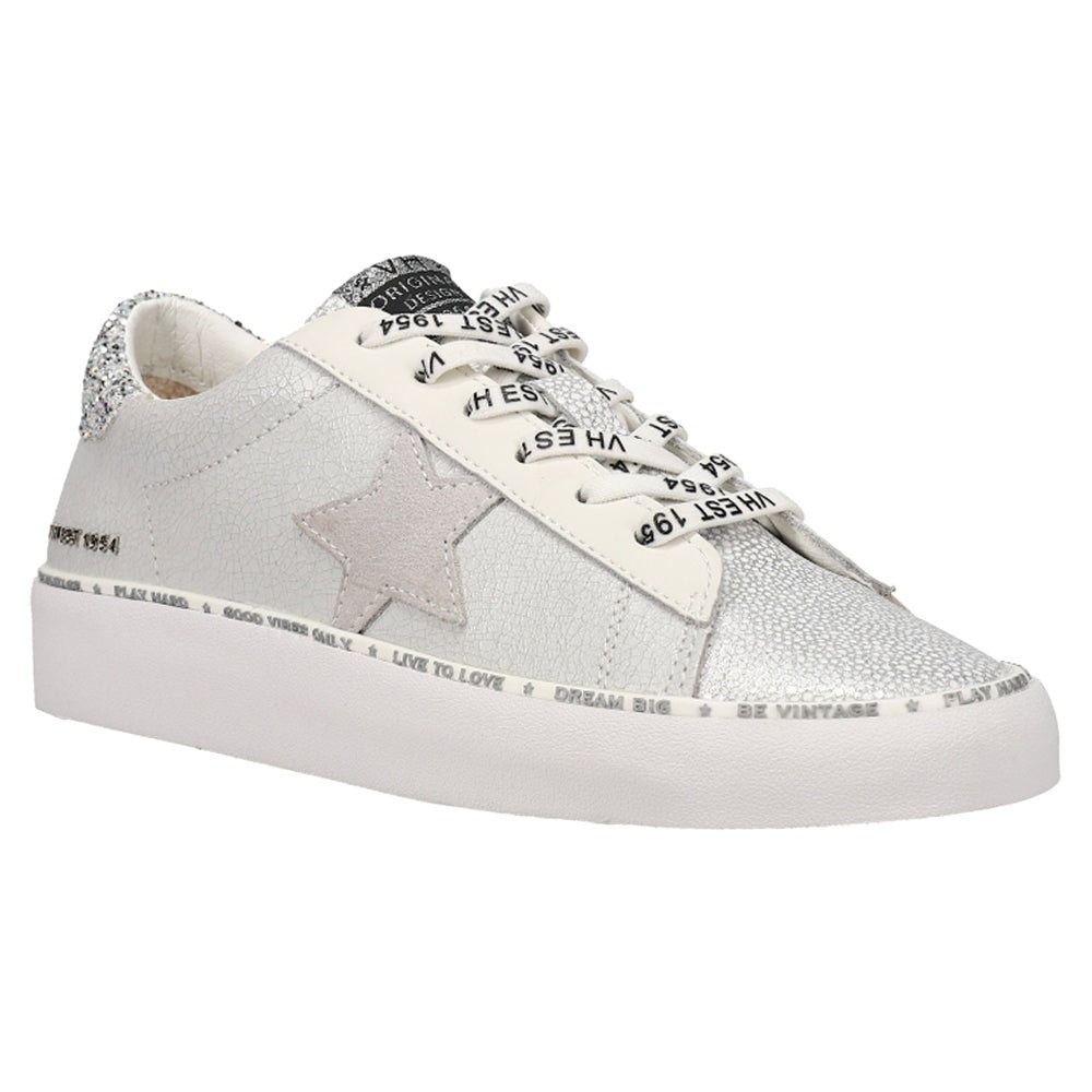 Dalya Glitter Wedge Lace Up Sneakers