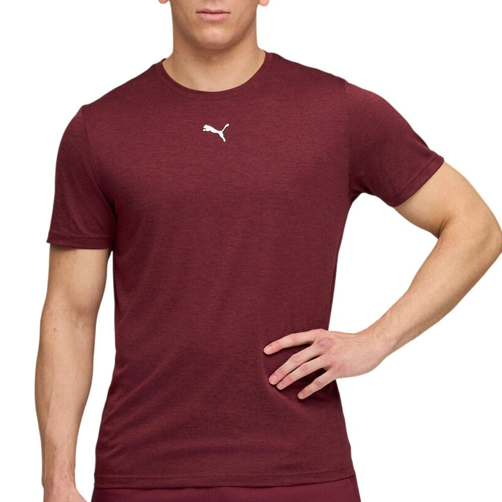 Train All Day Essentials Heather Cat Crew Neck Short Sleeve Tee
