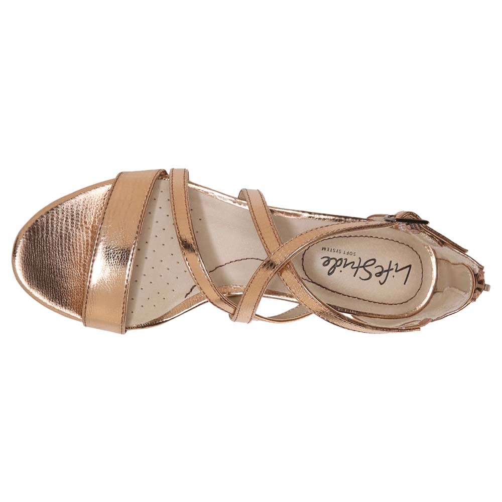 Yolanda Metallic Strappy Sandals