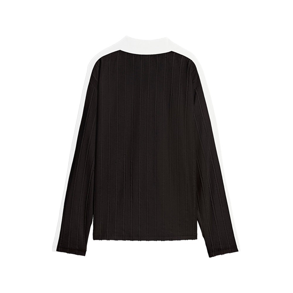 T7 Relaxed Long Sleeve Polo Shirt