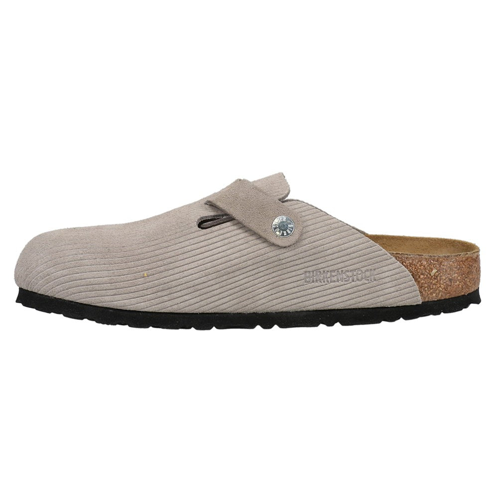Boston Suede Embossed Mule Clogs