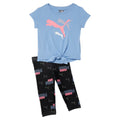 2 Piece Crew Neck Short Sleeve Tee & Leggings Set (Toddler)