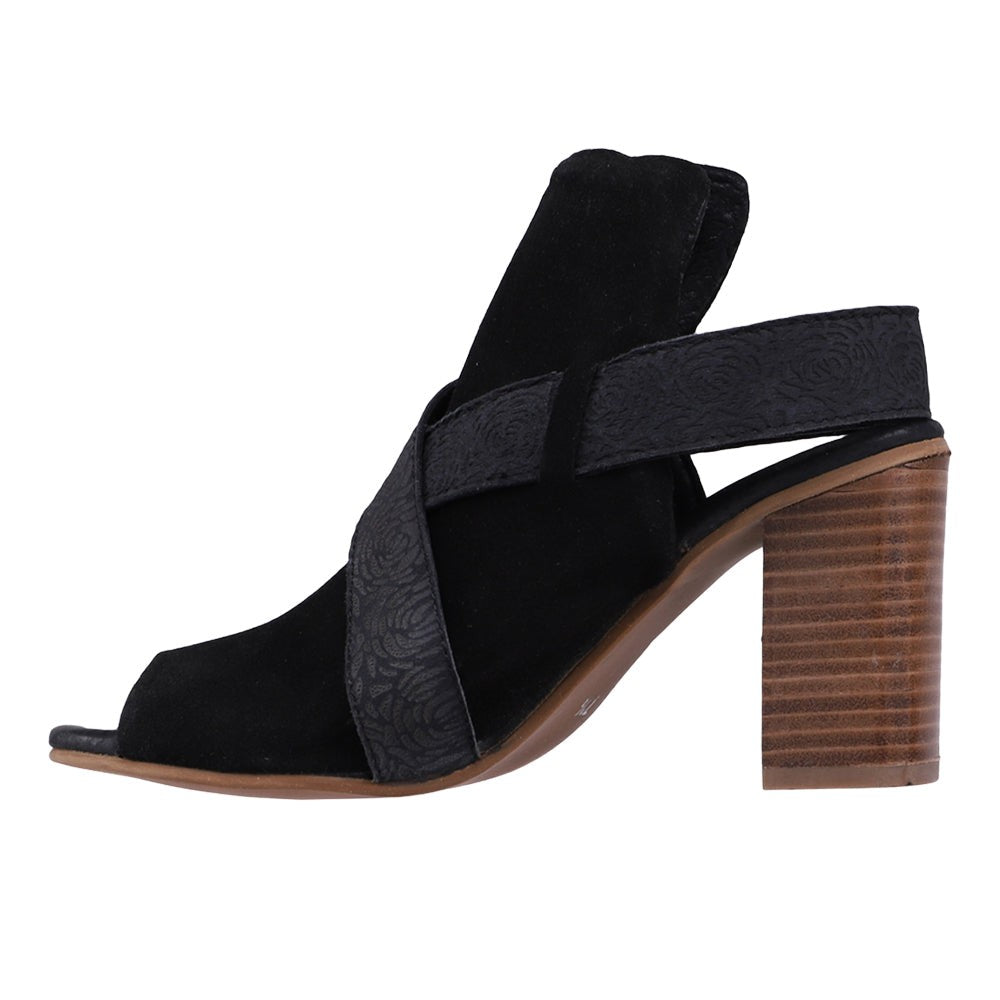 Lava Lamp Peep Toe Block Heel Pumps
