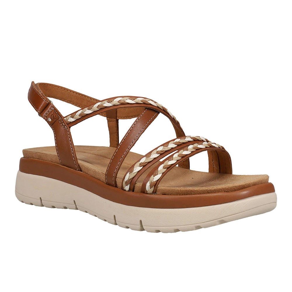 Ivani Braided Wedge Slingback Sandals