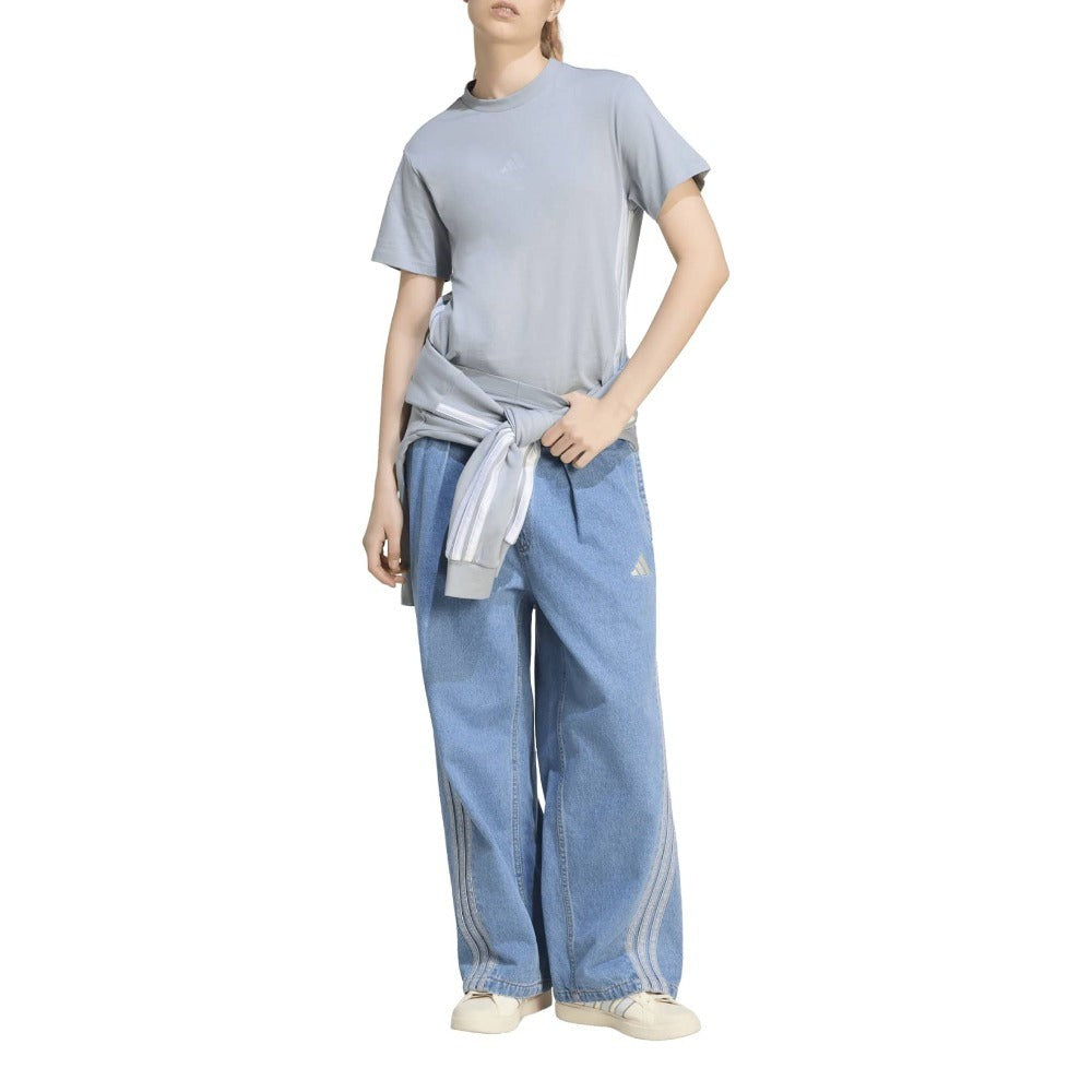 Stadium Washed Denim Loose Fit Pants