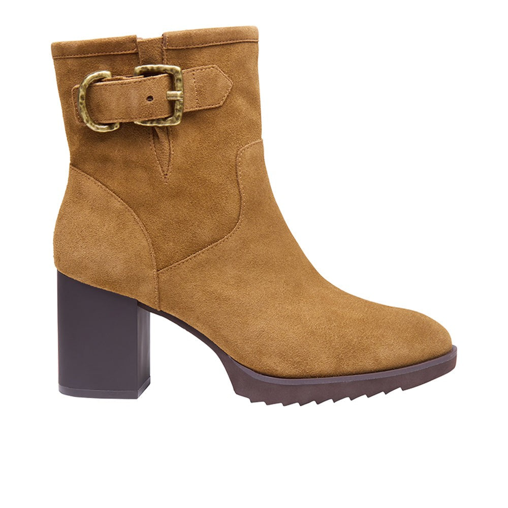 Izzie Buckle Round Toe Zippered Boots