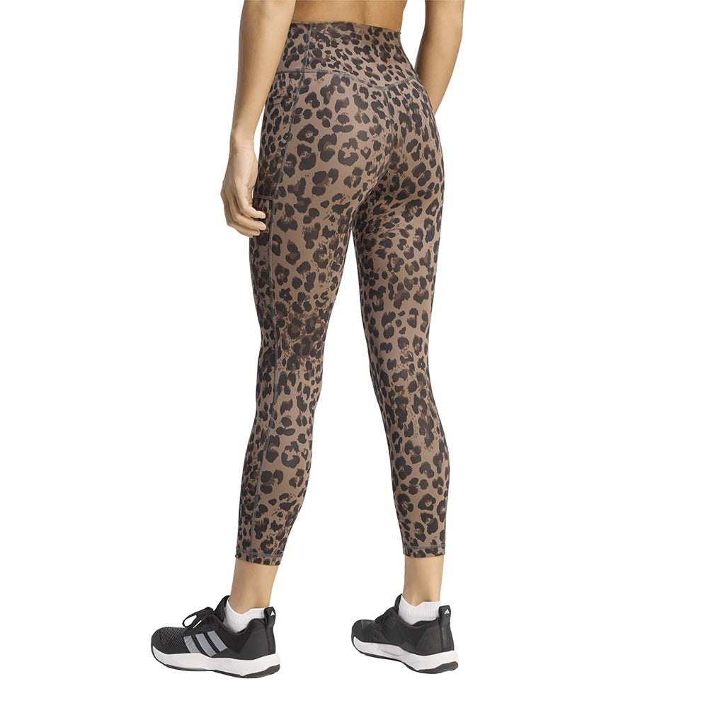 Optimé Essentials 3-Stripes Leopard 7/8 Leggings