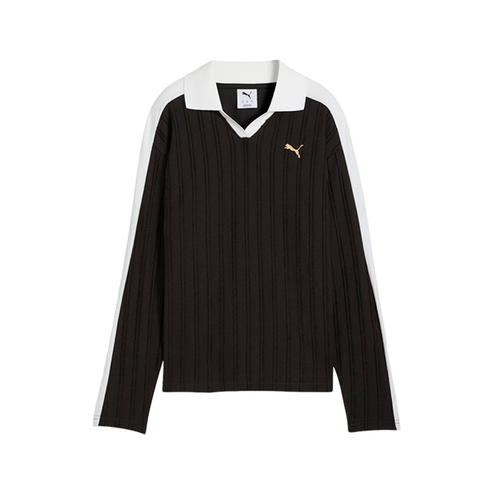T7 Relaxed Long Sleeve Polo Shirt