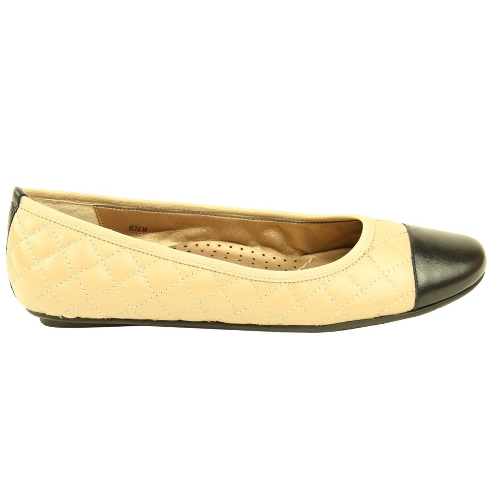 Serene Quilted Slip On Ballet Flats