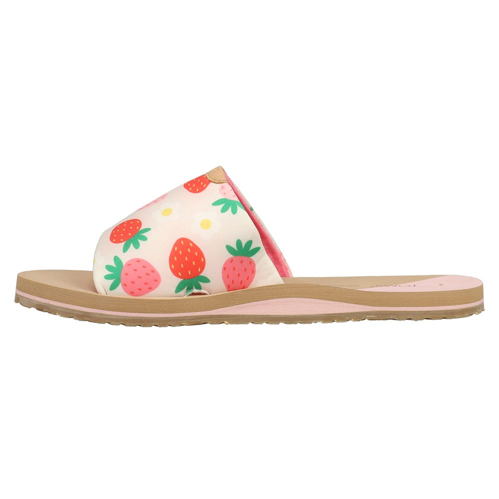 Carly Strawberry Slide Sandals