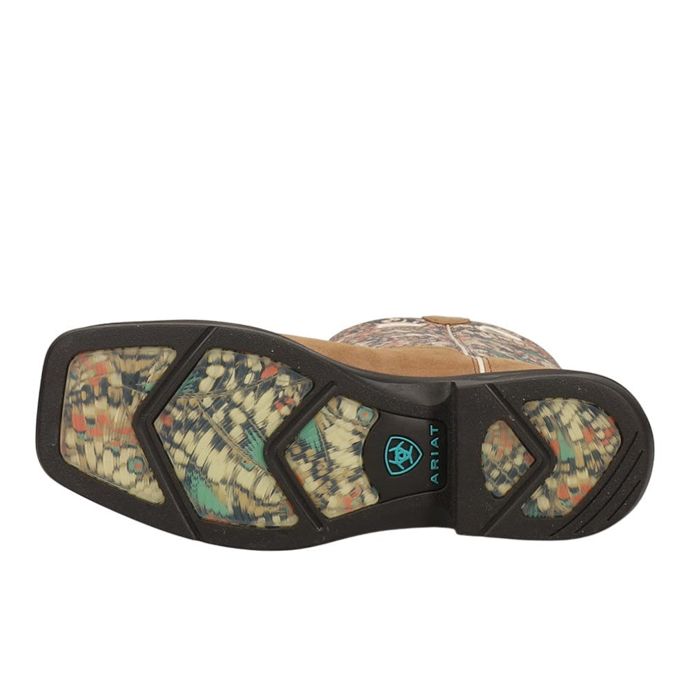 Anthem Myra Graphic Square Toe Pull On Cowboy Boots