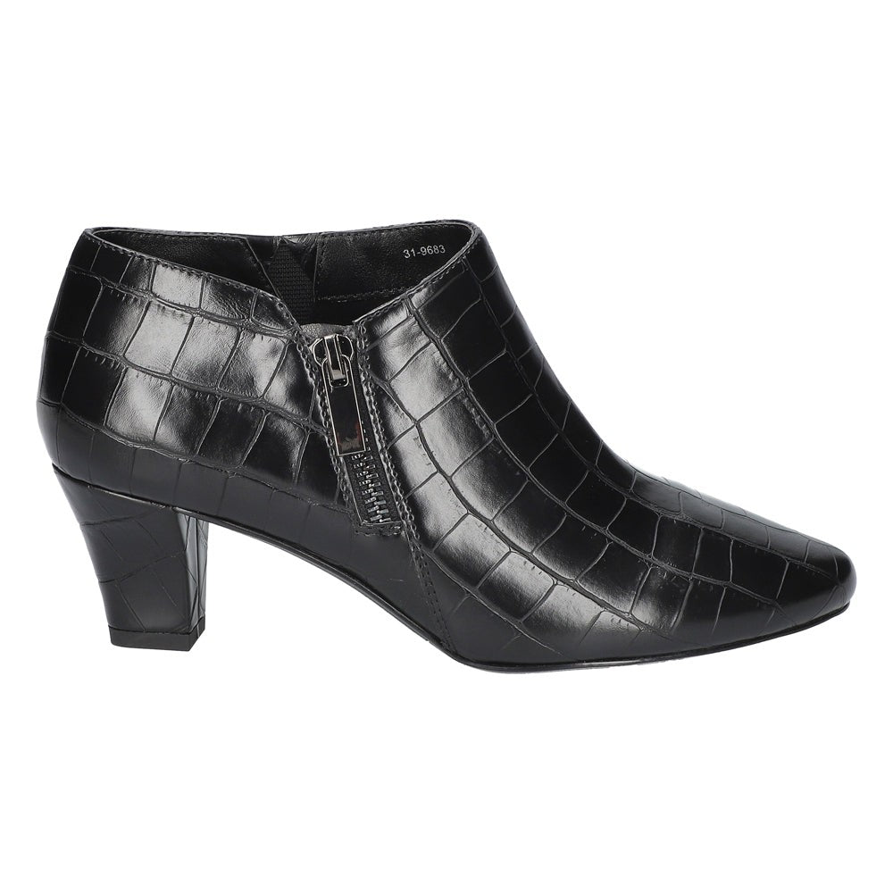Kalinda Croc Round Toe Shootie Pumps