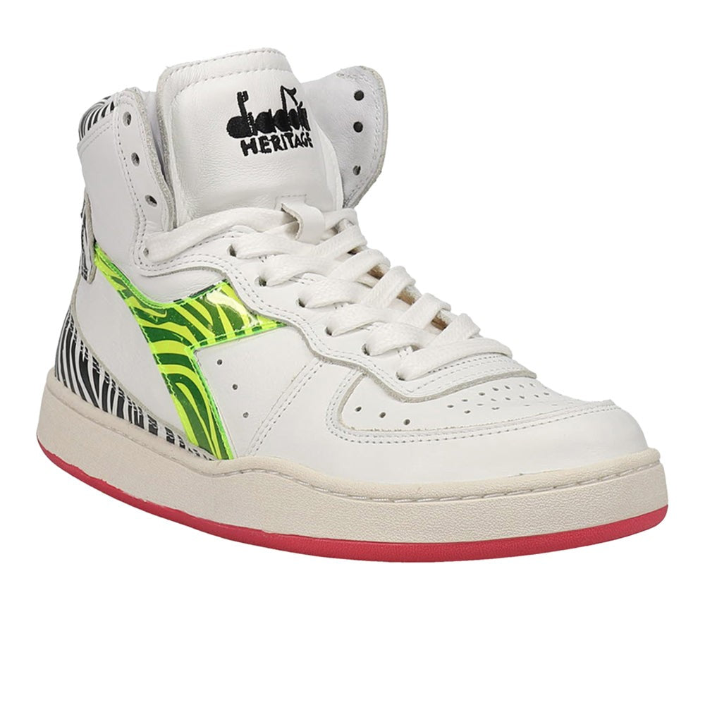 Mi Basket H Animalier Zebra High Top Sneakers
