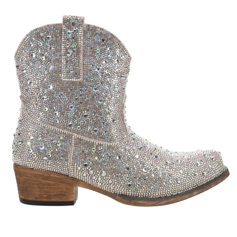 Shay Jewells Rhinestone Snip Toe Cowboy Booties