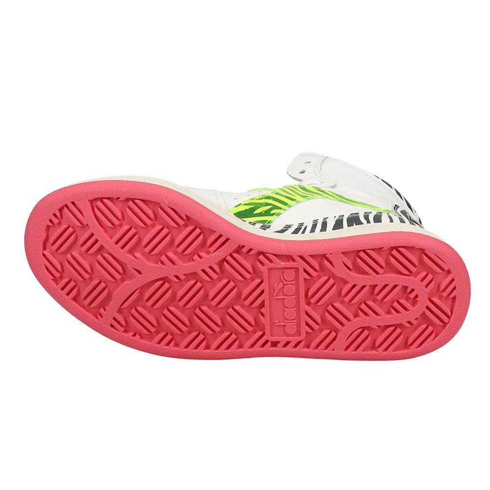 Mi Basket H Animalier Zebra High Top Sneakers