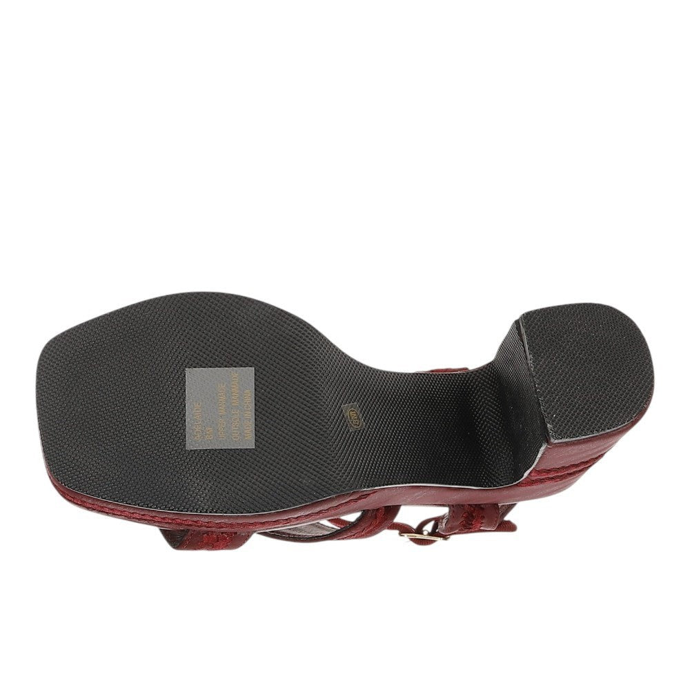 Adelaide Platform Block Heel Ankle Strap Sandals