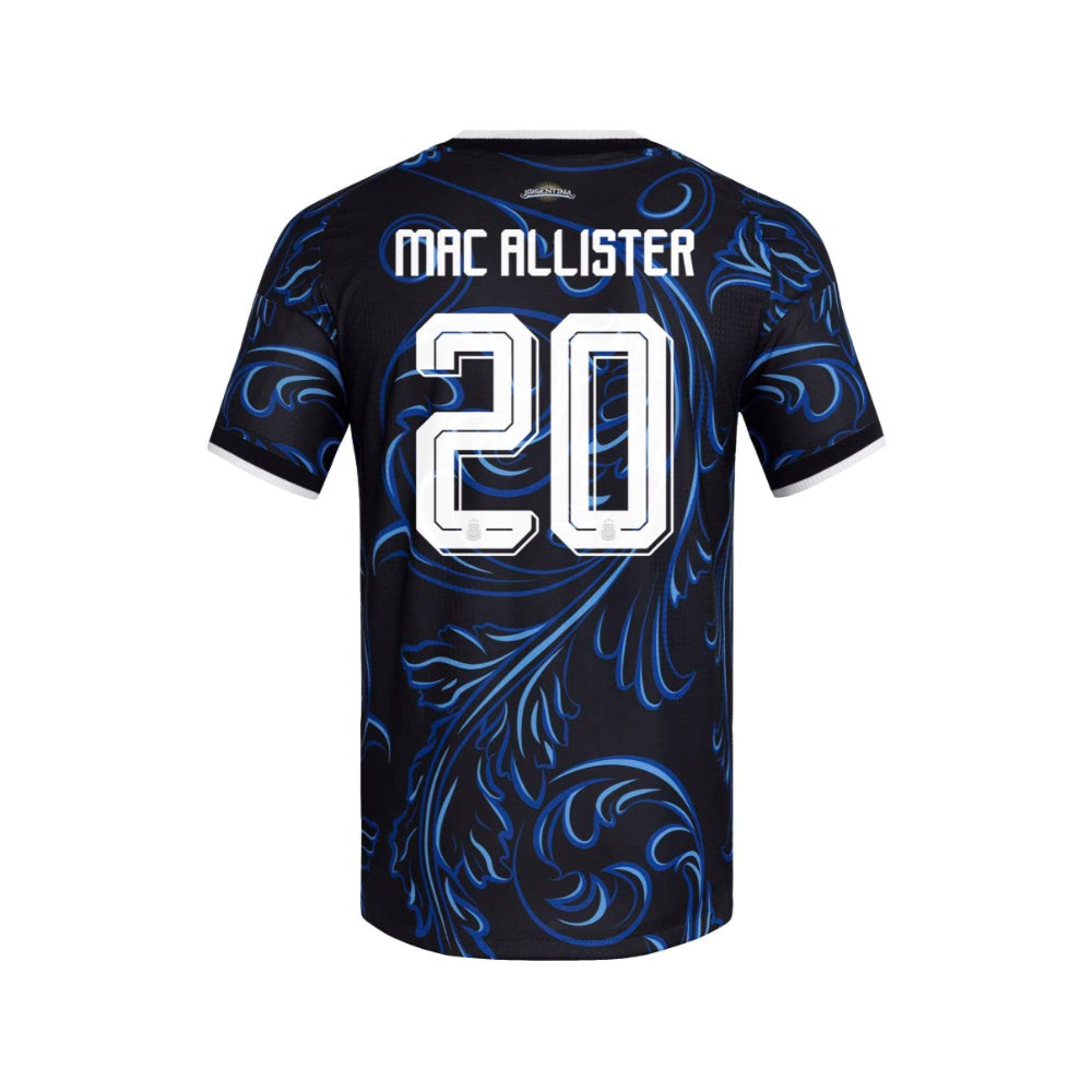 Argentina 26 Away Authentic Mac Allister Jersey