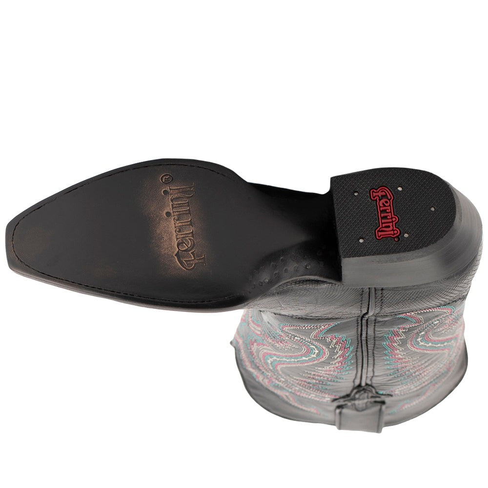Taylor Teju Lizard Snip Toe Pull On Cowboy Boots