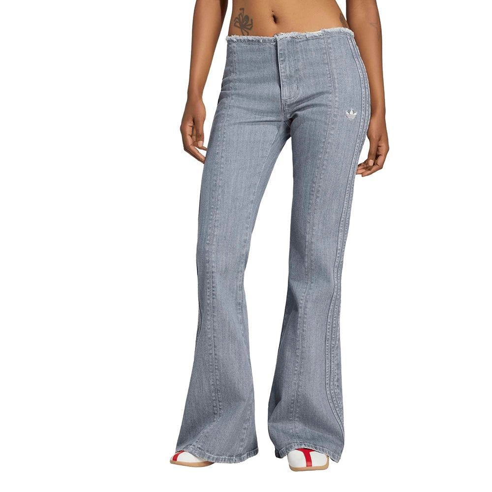 Low Rise Flared Leg Denim Pants