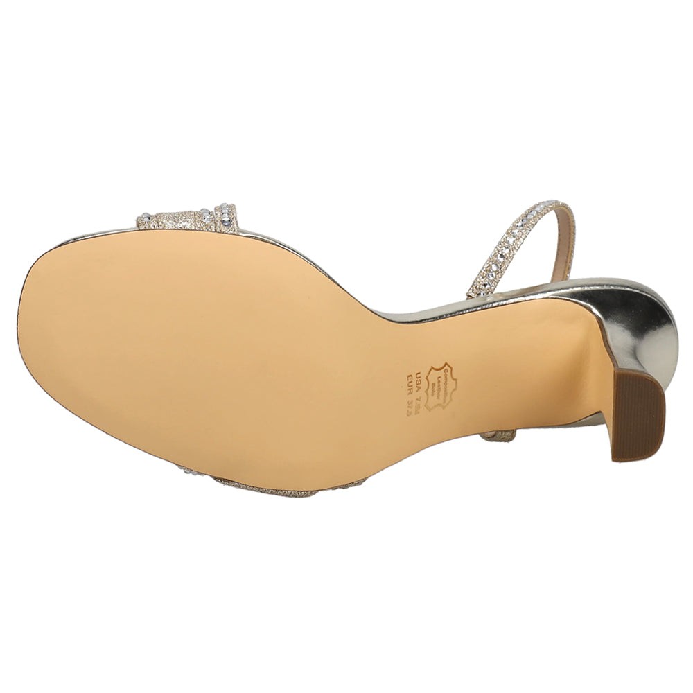 Abbi Metallic Sling Back Sandals