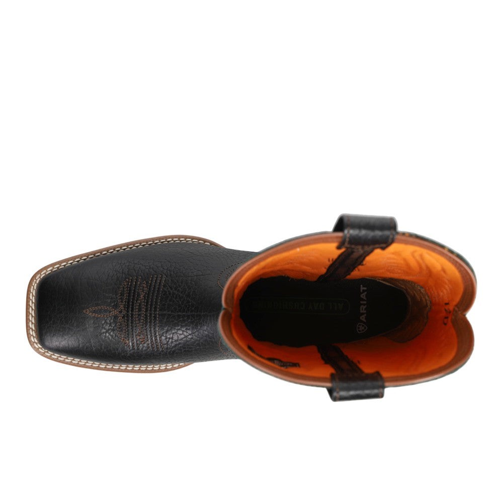 Rowder VentTEK 360 Embroidered Tool-Inlayed Square Toe Pull On Cowboy Boots