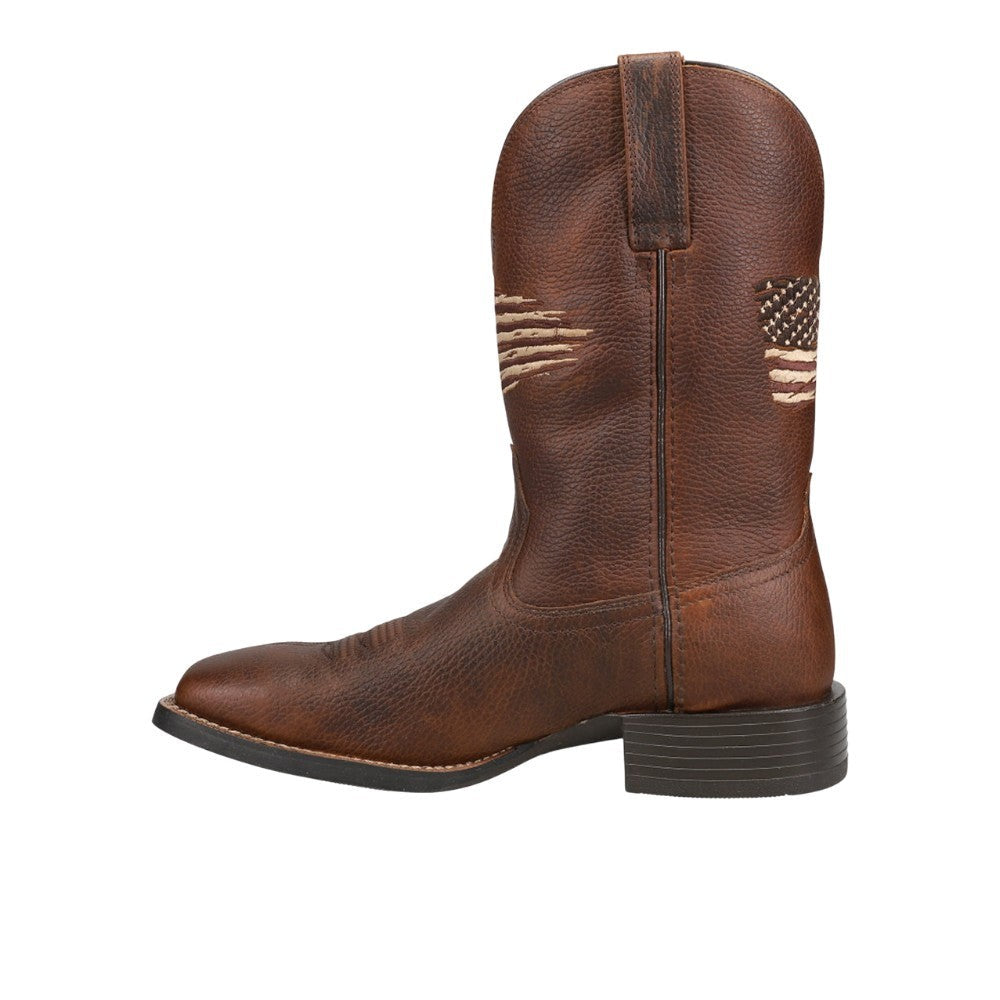 Sport All Country Patriotic Square Toe Pull On Cowboy Boots