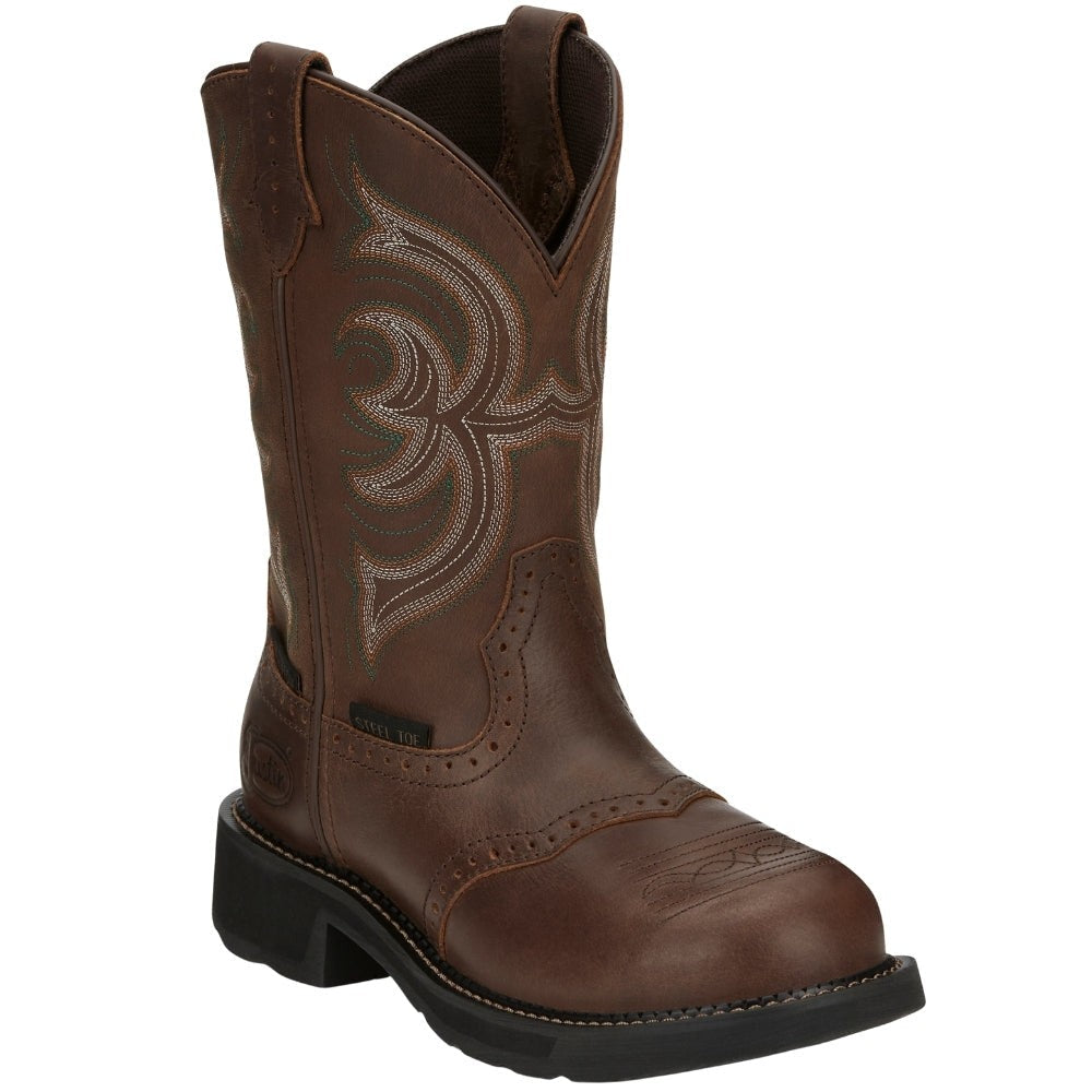 Wanette 11 Inch Waterproof Steel Toe Work Boots