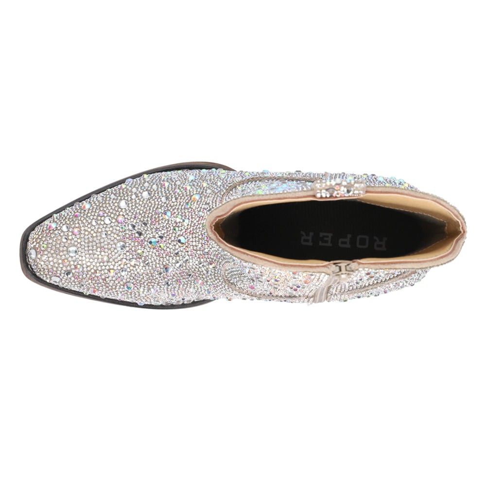 Shay Jewells Rhinestone Snip Toe Cowboy Booties