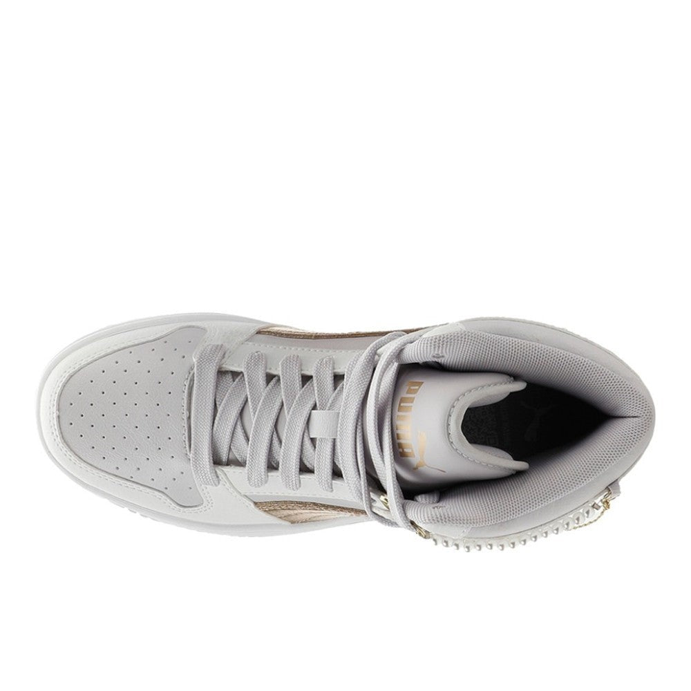 Rebound LayUp Bling Heart Mid Top Sneakers (Youth)