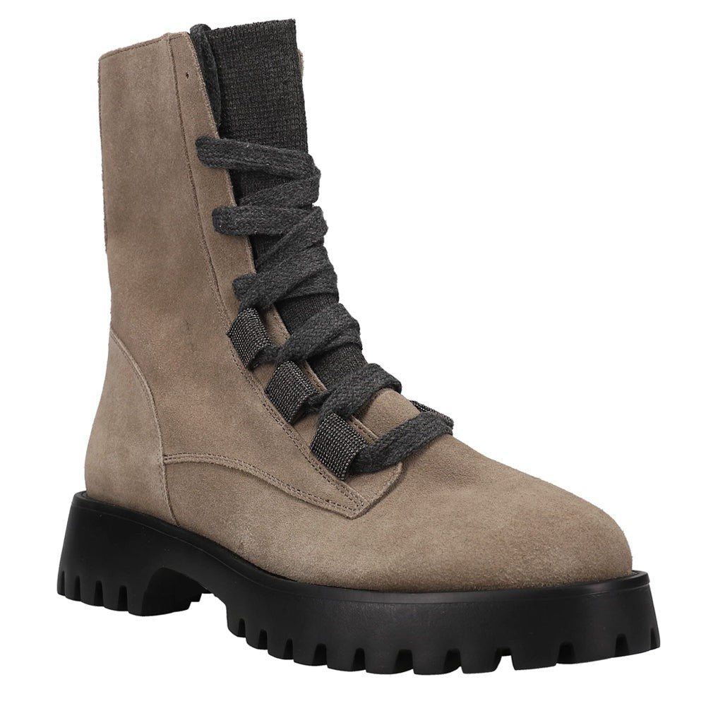 Zabou Round Toe Lace Up Boots
