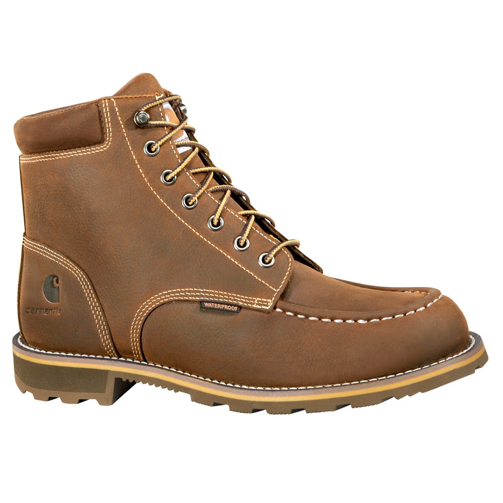 6 Inch Moc Toe Waterproof Non-Safety Toe EH Work Boot