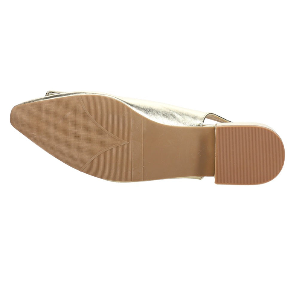 Sweetie Metallic Slingback Flats