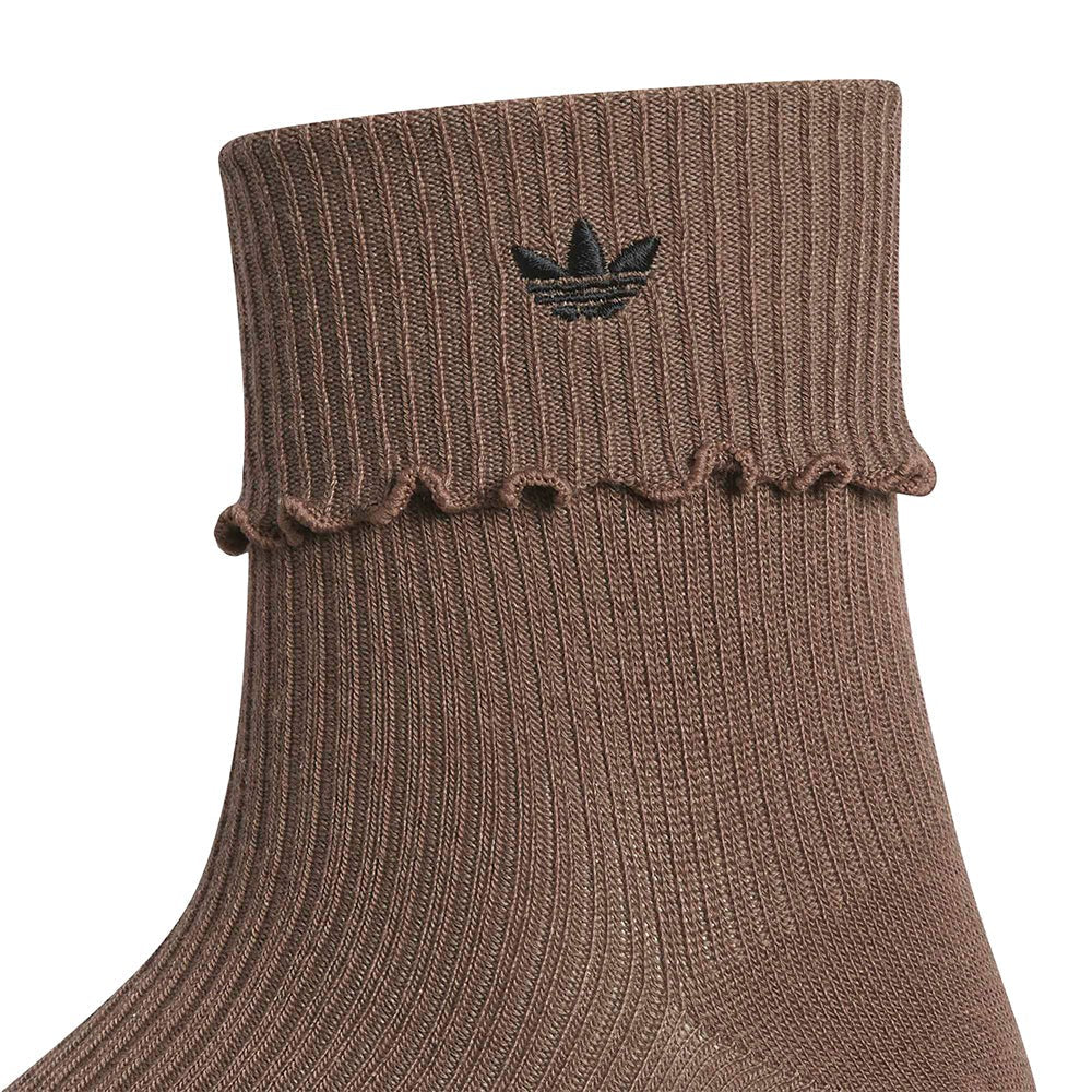 Ori Cuffed Ruffle 3pk Qtr Socks