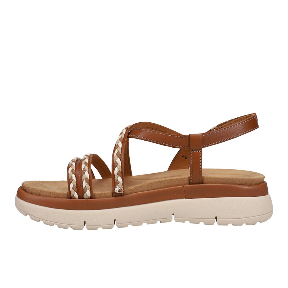 Ivani Braided Wedge Slingback Sandals