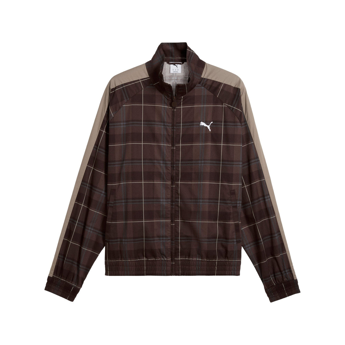 T7 Relaxed Tartan Track Jacket