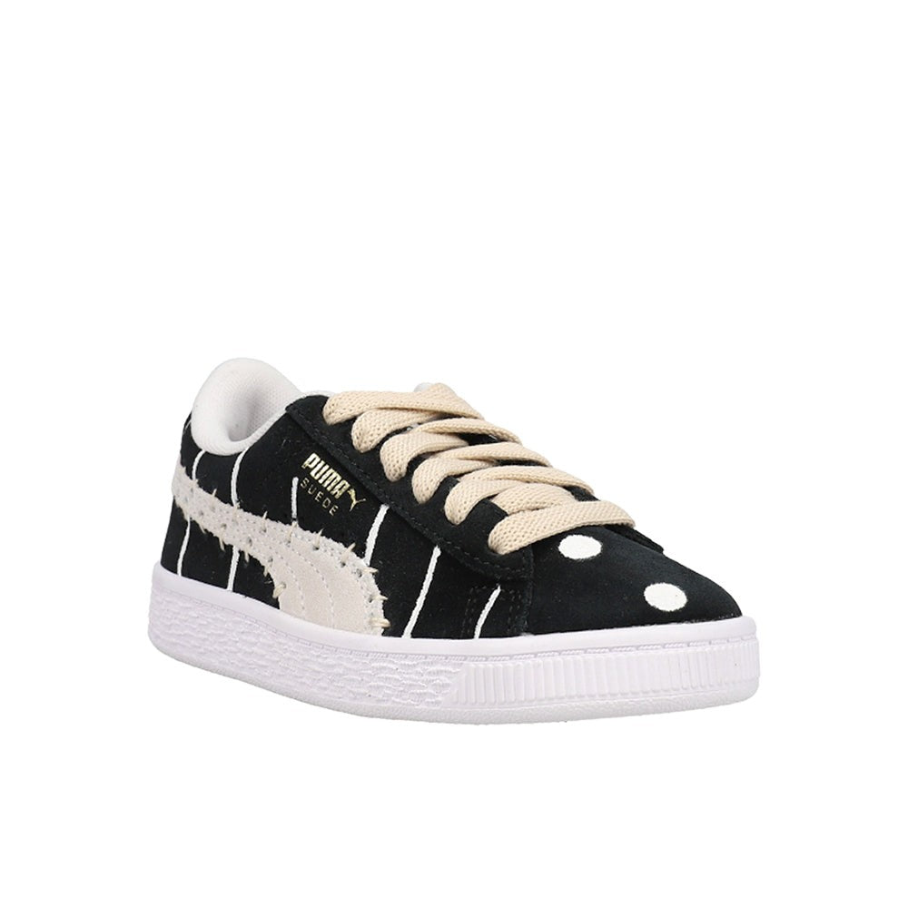 Suede Studio X Meme Polka Dot Striped Lace Up Sneakers (Youth)