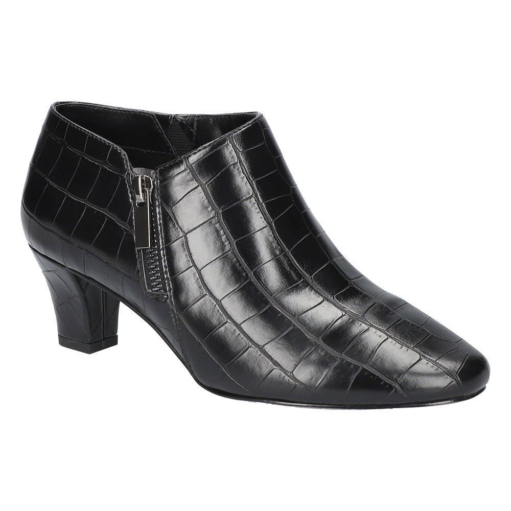 Kalinda Croc Round Toe Shootie Pumps
